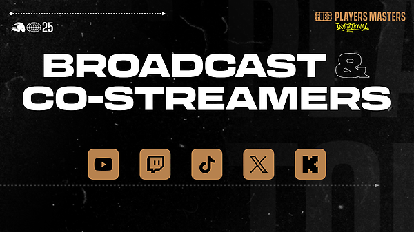 PUBG Players Masters Invitational Broadcast & Co-Streamers thumbnail