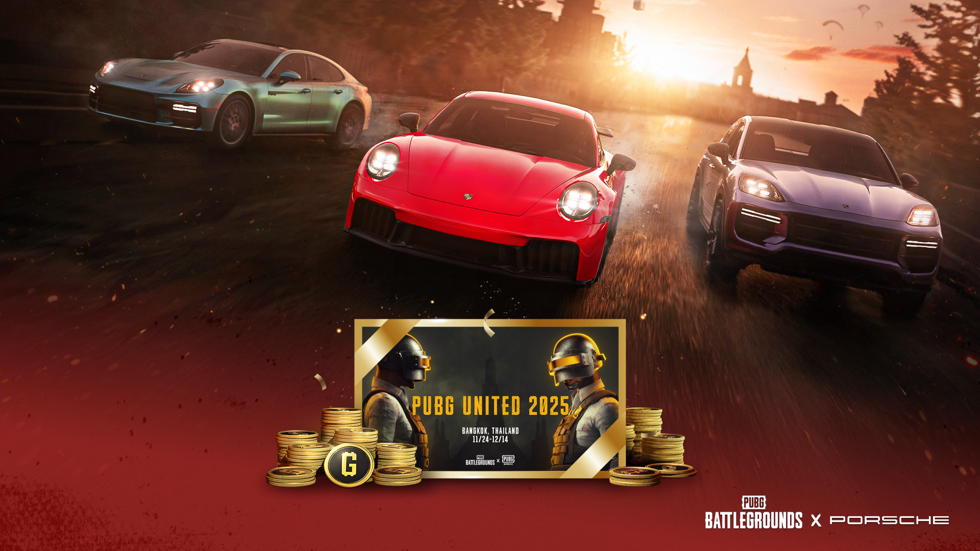 PUBG x Porsche - お知らせ - PUBG: BATTLEGROUNDS