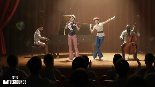 一群人在台上表演AI 生成的内容可能不正确。