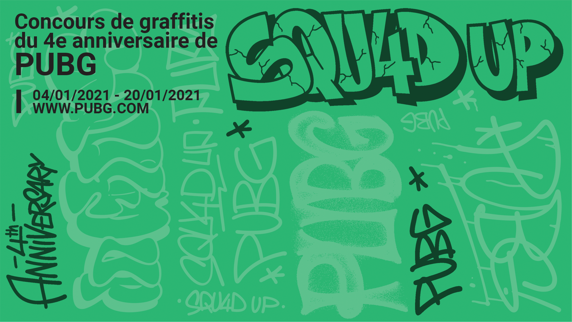 Événement du 4e anniversaire de PUBG – Concours de graffitis thumbnail